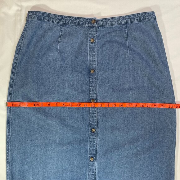 Charter Club Maxi Denim Skirt- Size 16 - Picture 6 of 12